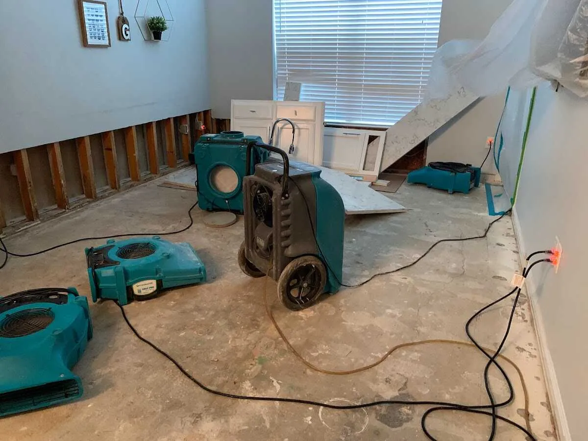 Dehumidifier in flood-cut room for Water Extraction & Removal in Sea Cliff